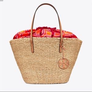 Tory Burch straw tote bag